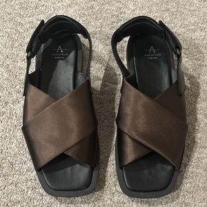 Aquatalia Jolessa Satin Cross Over Sandal